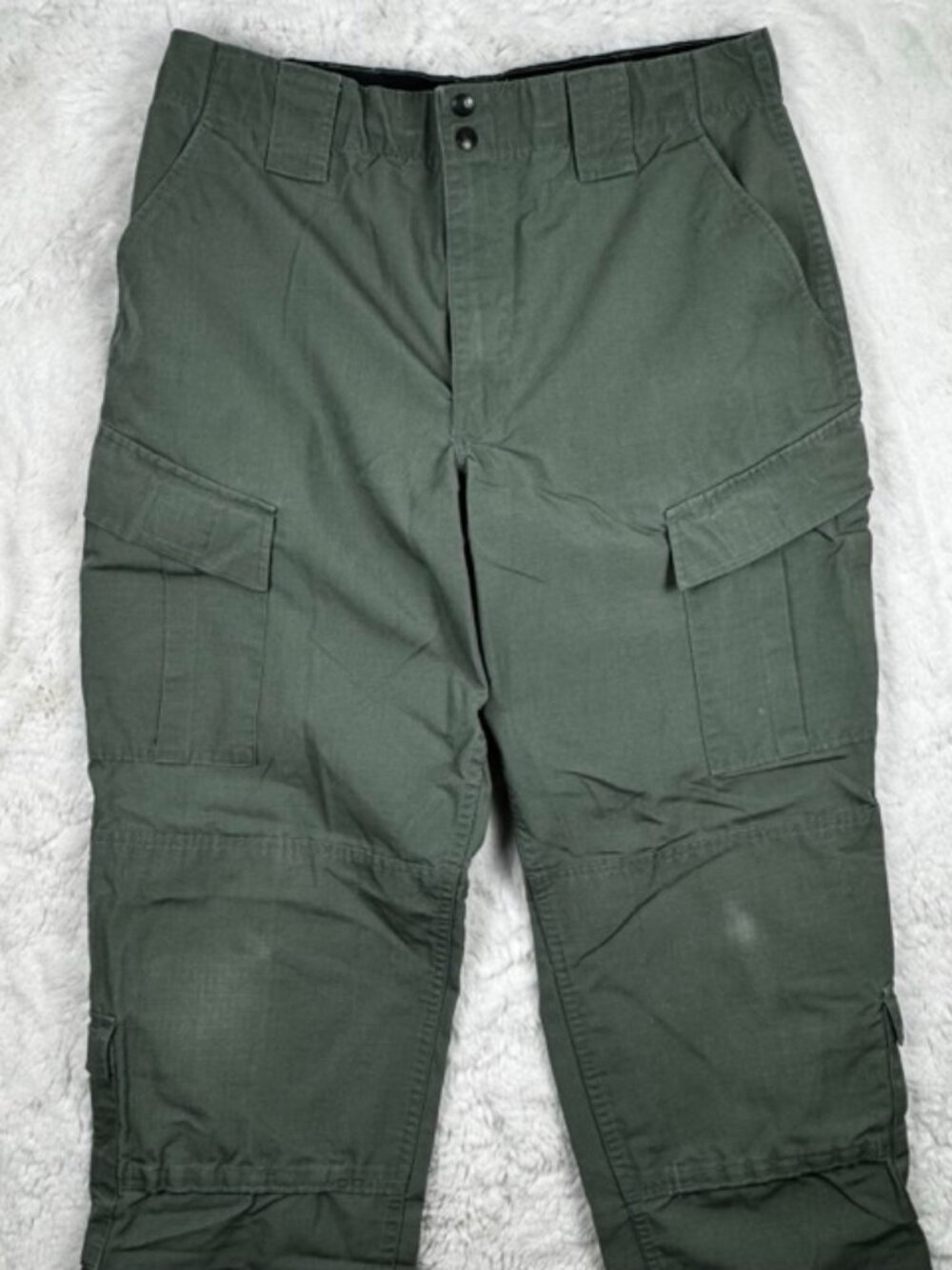Propper Combat Cargo Pants Mens 36L 36x34 Green Ripstop Public Safety Drawstring